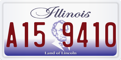 IL license plate A159410