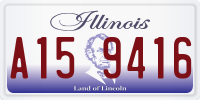 IL license plate A159416