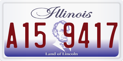 IL license plate A159417