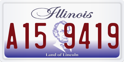IL license plate A159419