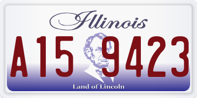 IL license plate A159423