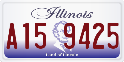 IL license plate A159425