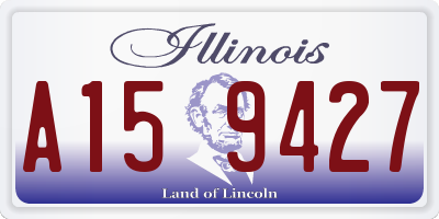 IL license plate A159427