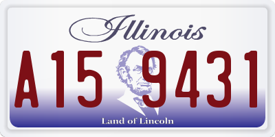 IL license plate A159431