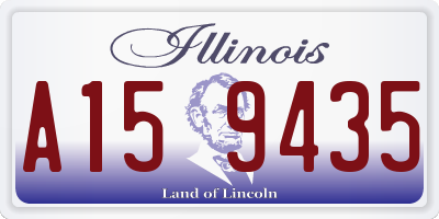 IL license plate A159435