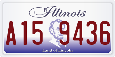 IL license plate A159436