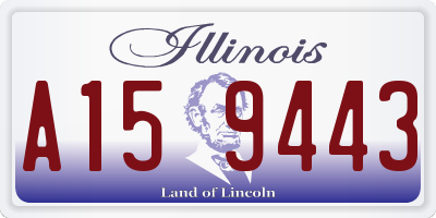 IL license plate A159443