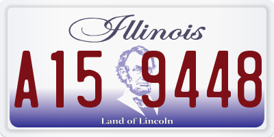 IL license plate A159448