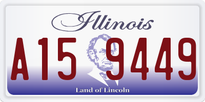 IL license plate A159449