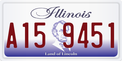 IL license plate A159451