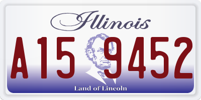 IL license plate A159452