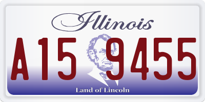 IL license plate A159455