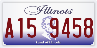 IL license plate A159458