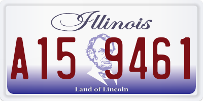 IL license plate A159461