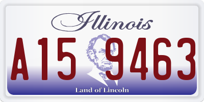 IL license plate A159463