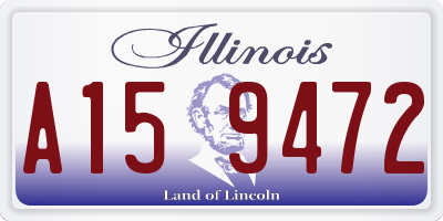 IL license plate A159472