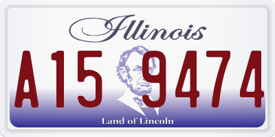 IL license plate A159474