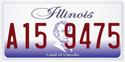 IL license plate A159475