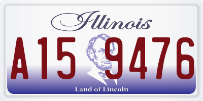 IL license plate A159476
