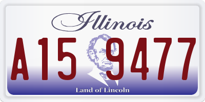 IL license plate A159477