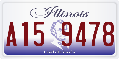 IL license plate A159478