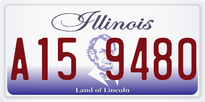 IL license plate A159480