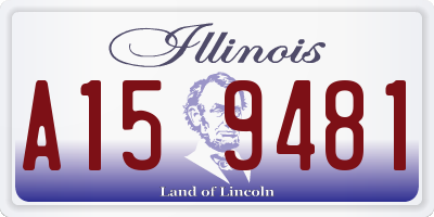 IL license plate A159481