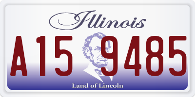 IL license plate A159485