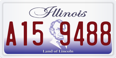 IL license plate A159488