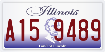 IL license plate A159489