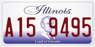 IL license plate A159495