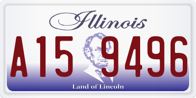 IL license plate A159496