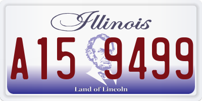 IL license plate A159499