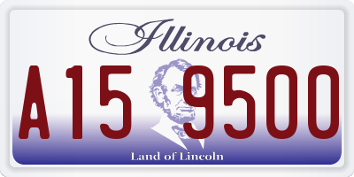 IL license plate A159500