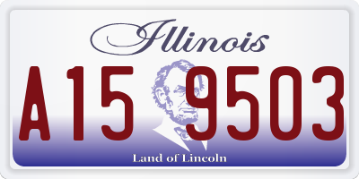 IL license plate A159503