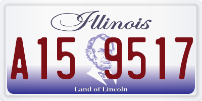IL license plate A159517