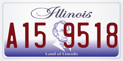 IL license plate A159518