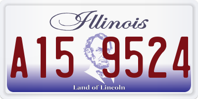 IL license plate A159524