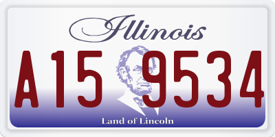 IL license plate A159534
