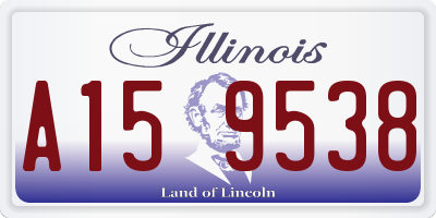 IL license plate A159538
