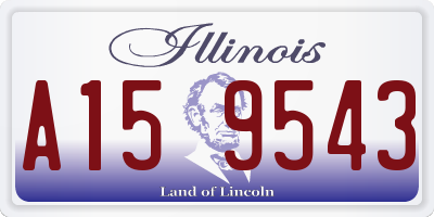 IL license plate A159543