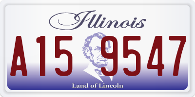 IL license plate A159547