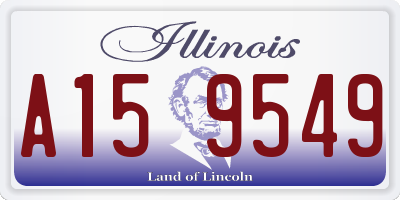 IL license plate A159549
