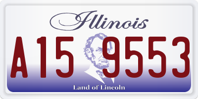 IL license plate A159553