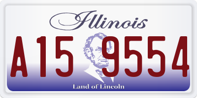 IL license plate A159554