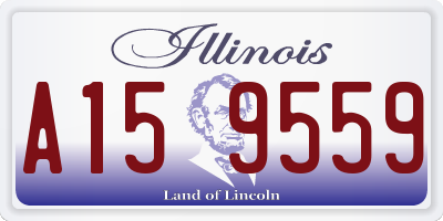 IL license plate A159559