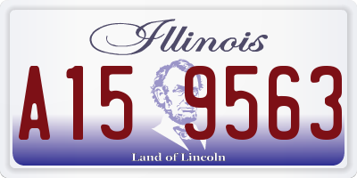 IL license plate A159563