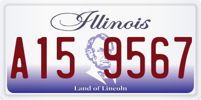 IL license plate A159567