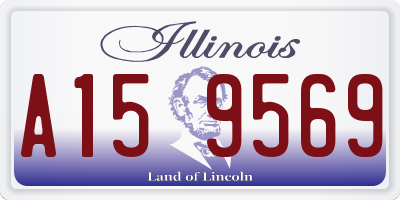 IL license plate A159569