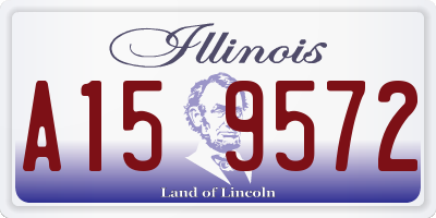 IL license plate A159572